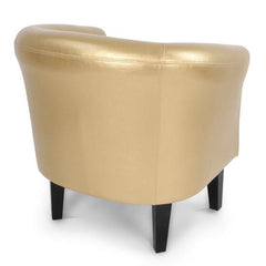 Chesterfield fauteuil - Goud - 67 x 72 x 60 cm