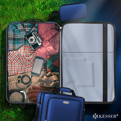 Kofferset - 4 delig - Trolley - Reiskofferset - Blauw - KESSER®