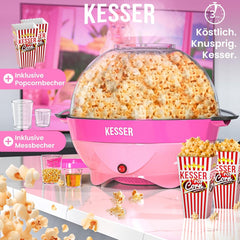KESSER® Popcornmachine - Popcornmaker - 800W - 5,5L - Roze