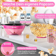 KESSER® Popcornmachine - Popcornmaker - 800W - 5,5L - Roze