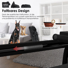 LOVPET® Hondenbench - Hondenbox - Transportbox - 91x63x63 - Zwart