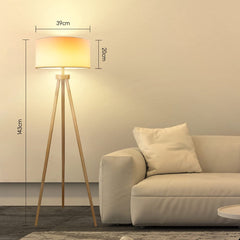 Aigostar 13AT1 - Staande lamp - Vloerlamp - H 143cm - E27 Fitting - Leeslamp - Staanlamp - Woonkamer - Slaapkamer - Excl. lichtbron