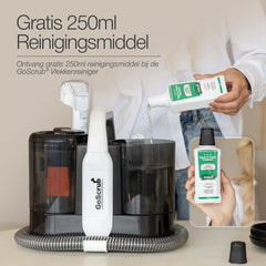 GoScrub® Professionele Tapijtreiniger – Vlekkenreiniger & Bank Reiniger – Voor Bank, Auto, Matras – Inclusief Schoonmaakmiddel – Reinigingsmachine - Zetelreiniger