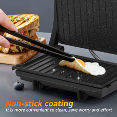 Tosti apparaat - Tosti ijzer - Contactgrill - Grill apparaat - 1000W - RVS - Aigostar