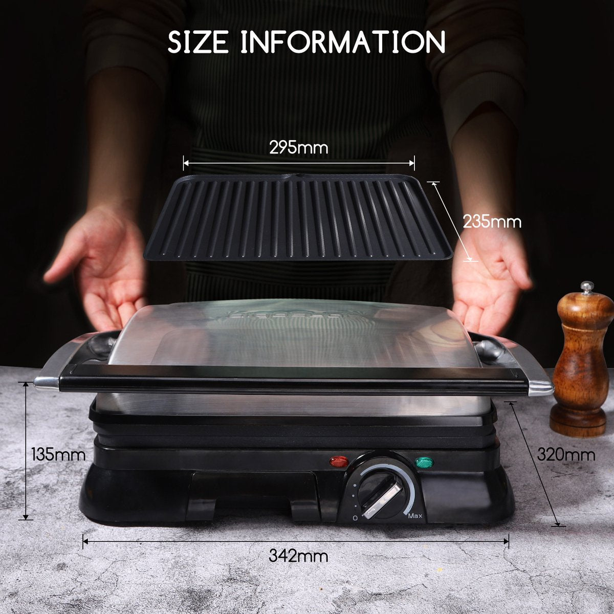 Aigostar Samson 30KLU - Contactgrill •