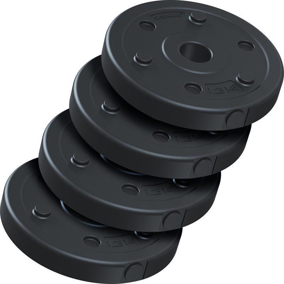 Halterschijven - Halter gewichten - 30 mm - 4x1,25 kg - ScSPORTS®