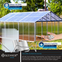 KESSER® 14x Polycarbonaat Dakplaten - Broeikas Platen - 150x70 cm - Doorzichtig
