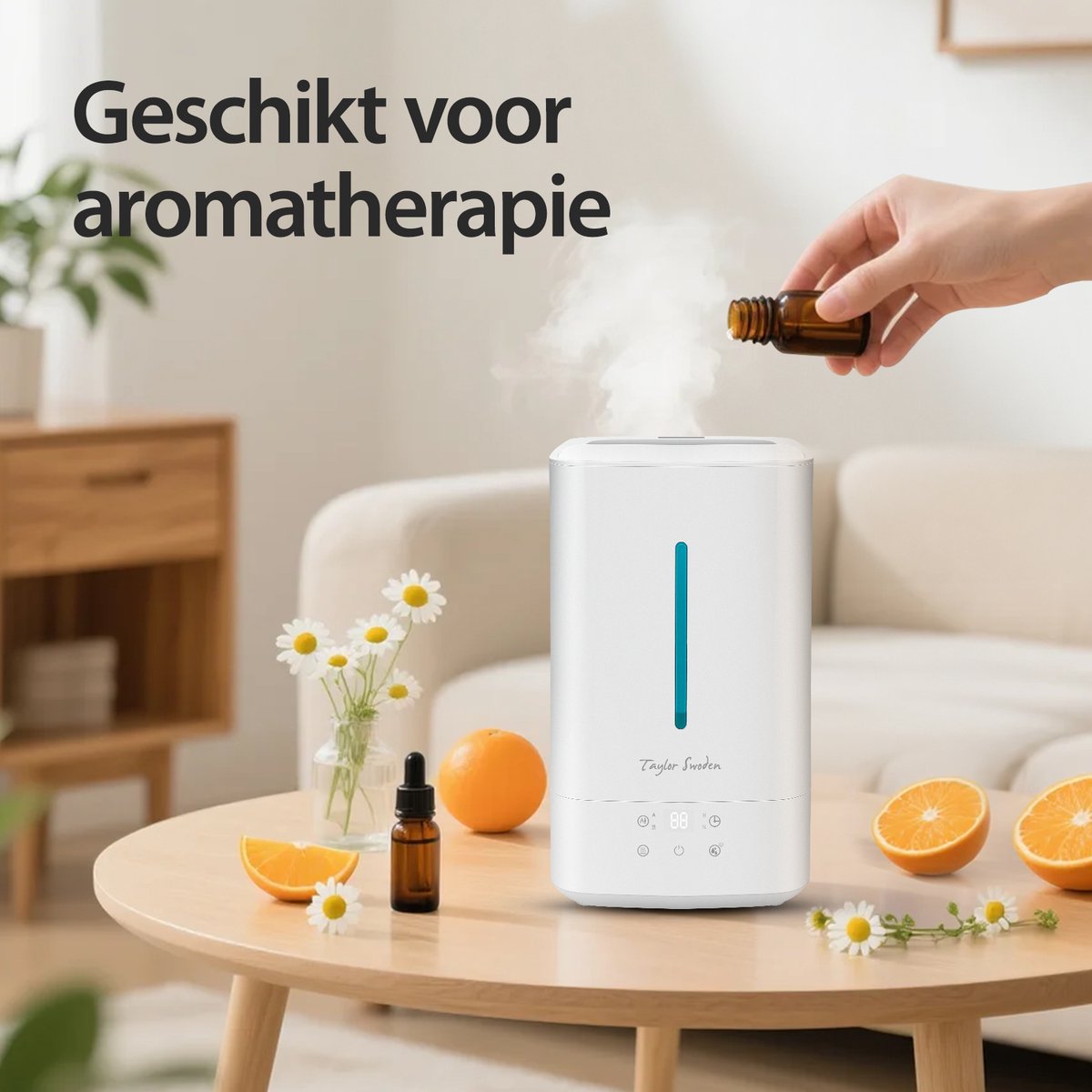 Luchtbevochtiger slaapkamer - Humidifier - 5L - Wit - Taylor Swoden •