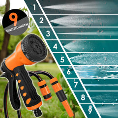 Wandslangenbox - Tuinslanghaspel - Tuinslang met haspel - 30 meter - Zwart