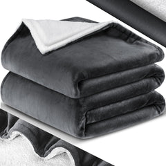 KESSER® XL Fleece deken - Extra zacht - 150x200cm - Antraciet