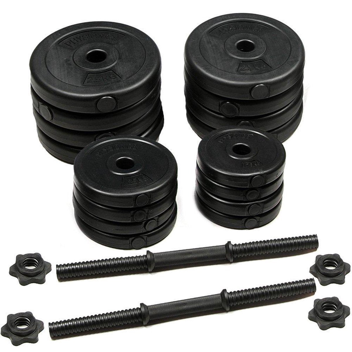 Halterschijven - Halterset- 25 mm - Gietijzer - 30 kg - Physionics®