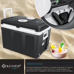 KESSER® Thermo-Elektrische Koelbox – 40L – 12V/230V – Antraciet