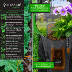 KESSER® Gazonrand - Tuinrand - 10m - 5cm - Grijs