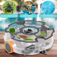 KESSER® Zwembadrobot accu Aqua-9000 incl. transporttas, Stofzuiger voor zwembaden tot 80m², Li-Ion accu max. 75 min, Zwembadreiniger snoerloze zwembadstofzuiger vloerreiniging volautomatische vloerstofzuiger - Oranje