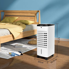 Aigostar Aircooler - Luchtkoeler met koelelement - Timer - 60W - Wit