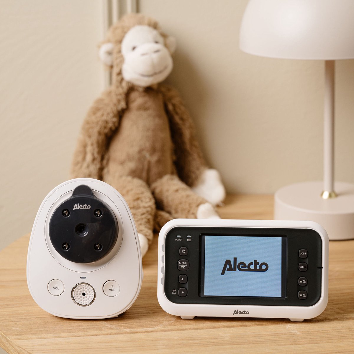 Alecto DVM-77 - Babyfoon met camera - Temperatuurweergave - Wit