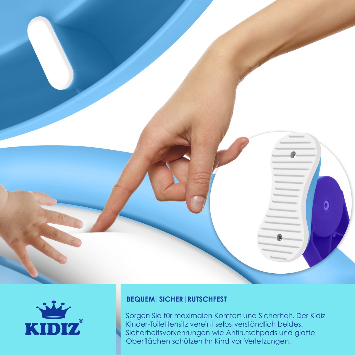 KIDIZ® WC Verkleiner - Potje Peuter - Toilettrainer - Blauw