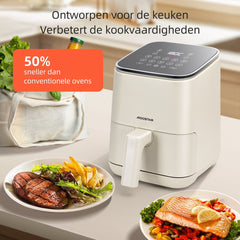 Aigostar Airfryer - Heteluchtfriteuse - 2 Liter - 1200W - Wit •