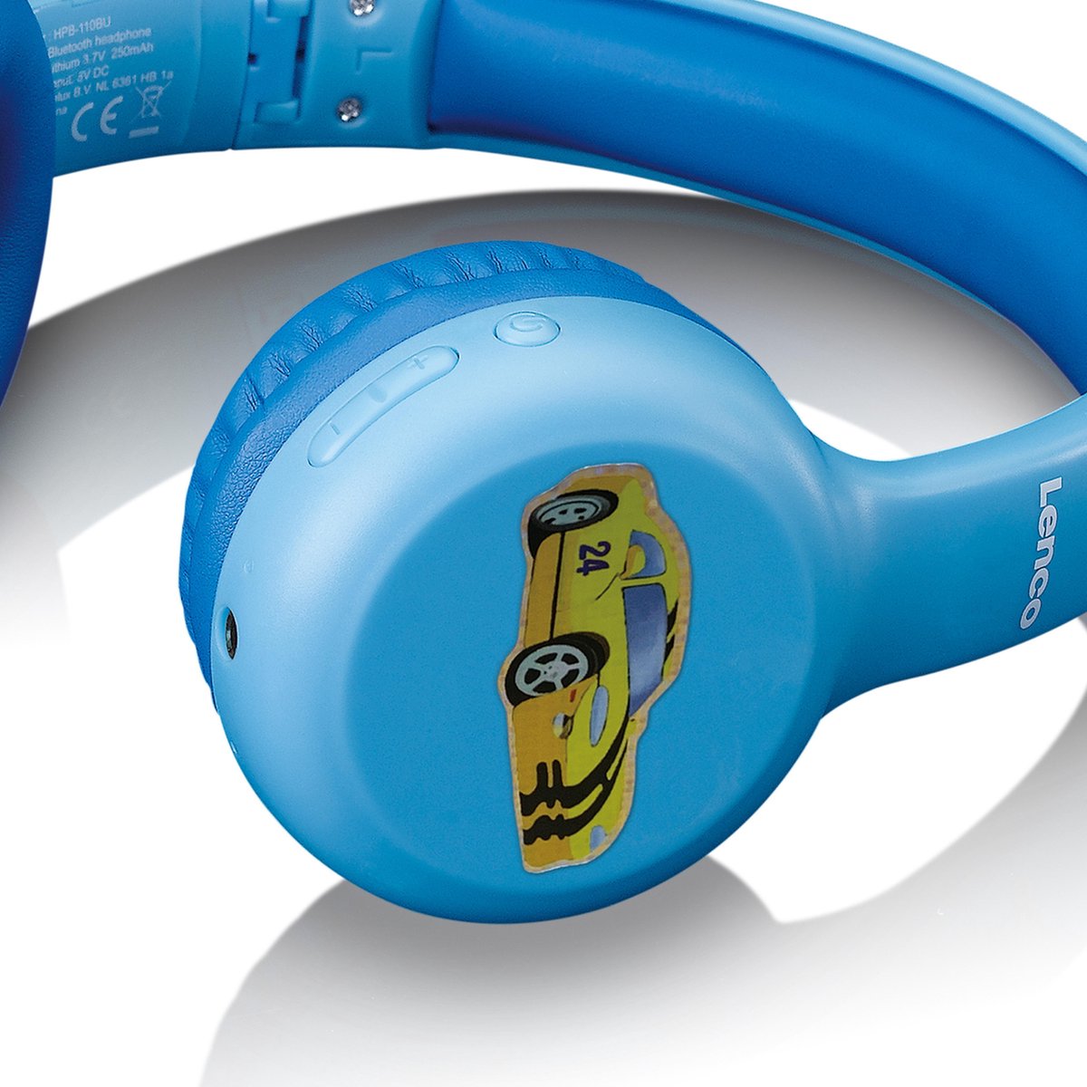 Lenco HPB-110BU - Vouwbare kinder Bluetooth hoofdtelefoon - Blauw