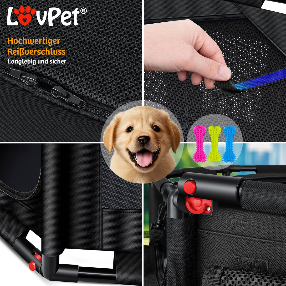 LOVPET® Puppyren opvouwbaar Hondenren Binnen & Buiten Hondenbench Ren voor Honden Katen & Knaagdieren - Konijnenren