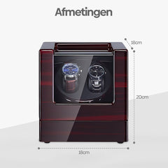 Watchwinder - Horloge doos - Horloge winder - Zwart - Olvy