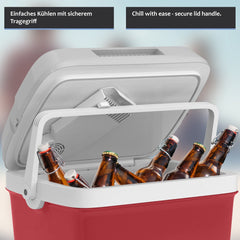 Koelbox Elektrisch – 12V en 230 volt - Coolbox - Frigobox - 25L – Rood