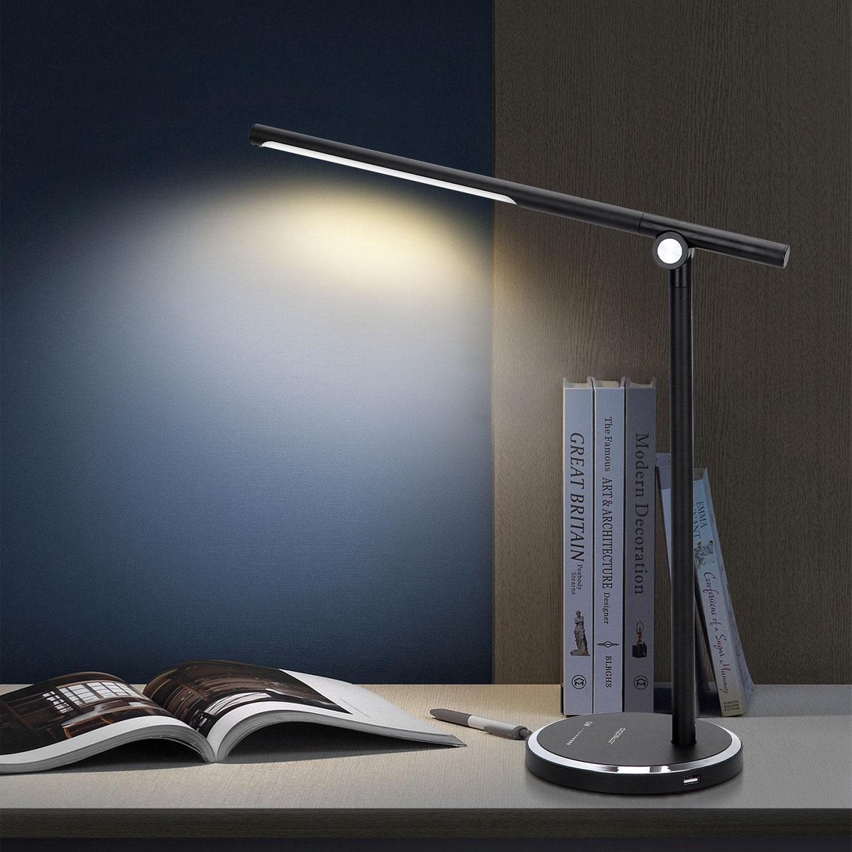 Aigostar Bureaulamp Led - Dimbaar - Touch - Leeslamp - Zwart