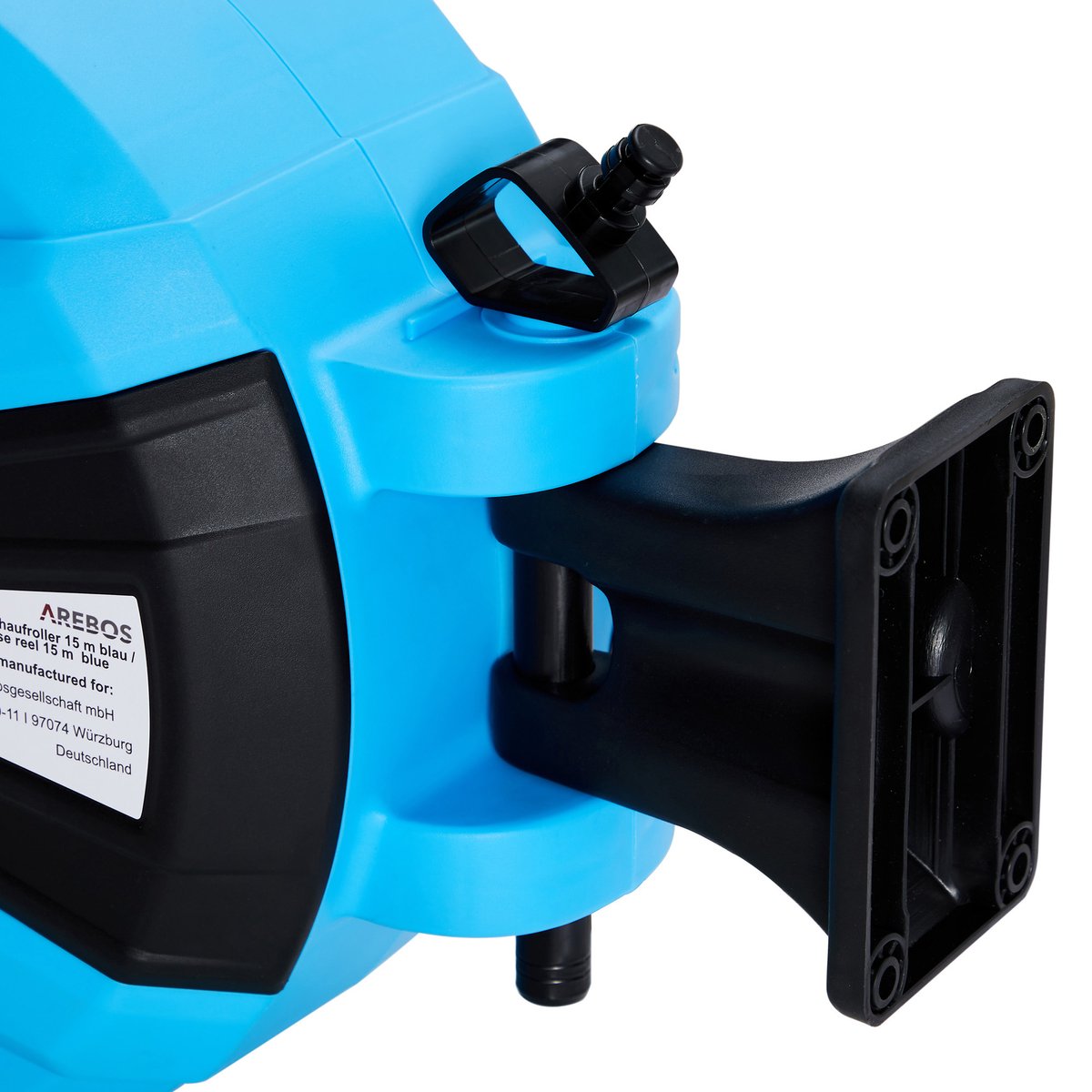 AREBOS Tuinslanghaspel - Tuinslang - Waterslangslang met Snelkoppeling - 20 m - Blauw