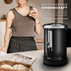 Weckketel - Inmaakketel - Gluhweinketel - 6,8L - Zwart - TRESKO® •