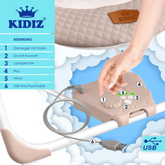 KIDIZ® Baby Swing - Wipstoel - Babyschommel - max 9kg - Beige