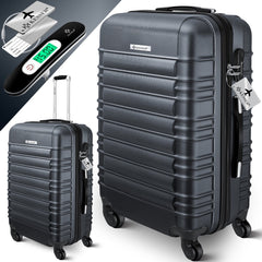KESSER® Reiskoffer - 84L - ABS - Antraciet