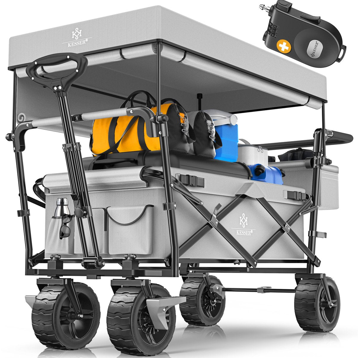 KESSER® Bolderkar - Opvouwbaar - Bolderwagen - Grijs
