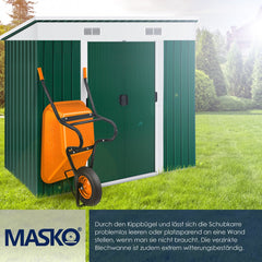 MASKO® Kruiwagen - 100L - Tot 250kg - Oranje