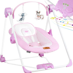 Wipstoel - Babyschommel - Baby Swing -  max 9kg - Roze - KIDIZ®