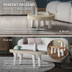 Tafelpoten - Metaal - Set van 4 - 72 cm - Wit - ML-Design