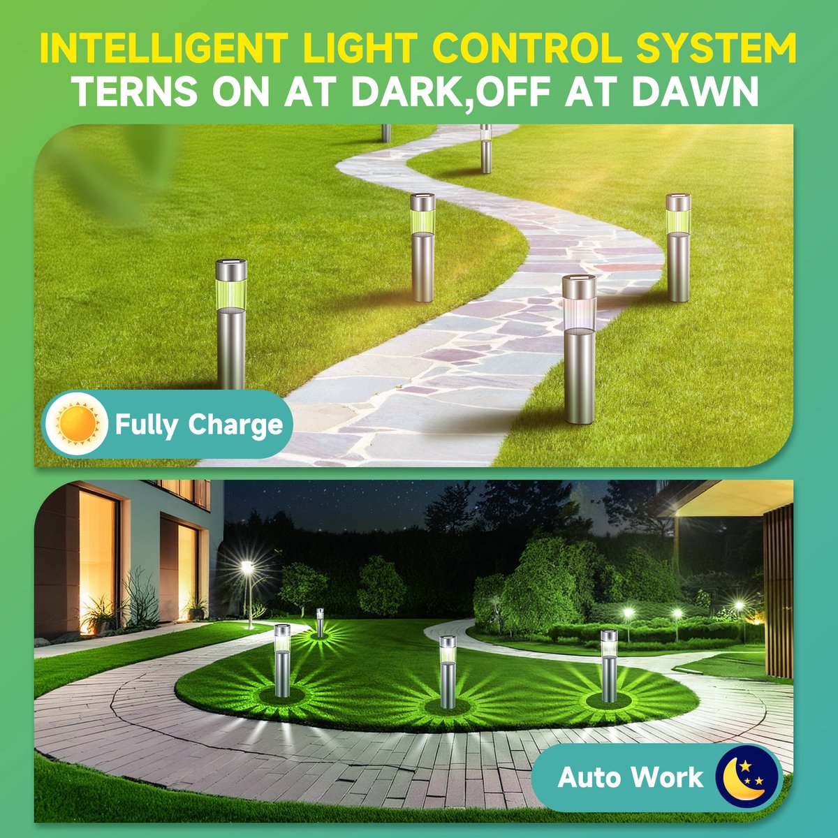 Aigostar Solar Tuinverlichting op Zonneenergie - IP44 - 6500K