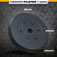 Halterschijven - Halter gewichten - 30 mm - 4x5 kg - ScSPORTS®