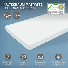Matras 90 x 200 cm - Kindermatras 90 x 200 - Koudschuim - ML-Design