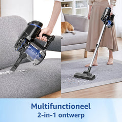 Steelstofzuiger - Stofzuiger Zonder zak - 6 Meter Kabel - 600W - Zwart - Aigostar