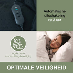 Melissa Elektrische Onderdeken - Warmtedeken 150 x 80 cm - 16760050 - Zwart •