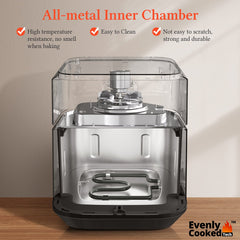 Airfryer XXL - heteluchtfriteuse - 6.5L - 1800W - Zwart