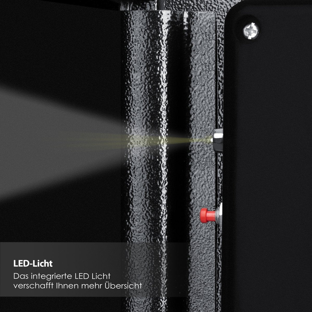 KESSER® Elektronische Kluis met cijferslot 38 x 30 x 30 cm - Digitale Muurkluis Inclusief Batterijbox en Batterijen - Electrische Safe met 2 Noodsleutel Klusje - Zwart