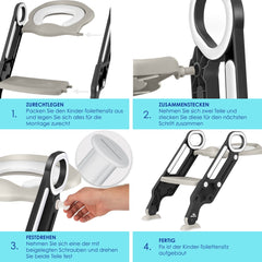 KIDIZ® WC Verkleiner - Potje Peuter - Toilettrainer - Grijs