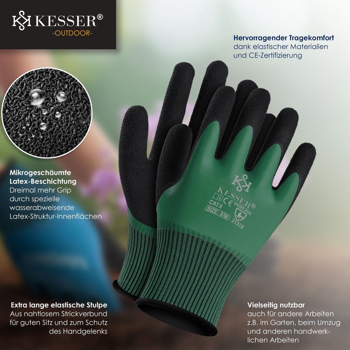KESSER® Tuinkar - Bolderkar - 550 kg belastbaar - Zwart