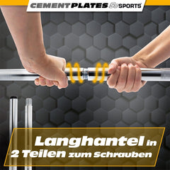 Halterschijven - Halterset- 30 mm - Halterstang - 20 kg - ScSPORTS®