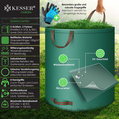 KESSER® Tuinafvalzak - Sterke Tuinzak - Bladzak - 2x500L - Groen