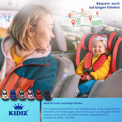 KIDIZ® Autostoeltje - 5-punts veiligheidsgordel - Rood