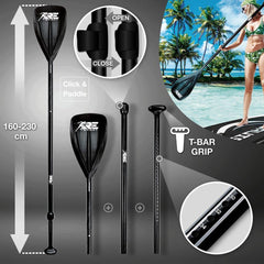 RE: SPORT-SUP Board 305cm Zwart-supboard- opblaasbaar- stand up paddle set- surfboard --paddling premium