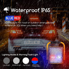 Aigostar LED Bouwlamp - 30W - 1000 Lumen - Acculamp - Verstelbare werklamp met accu - IP65 spatwaterdicht - Looplamp - werklamp - 6500K