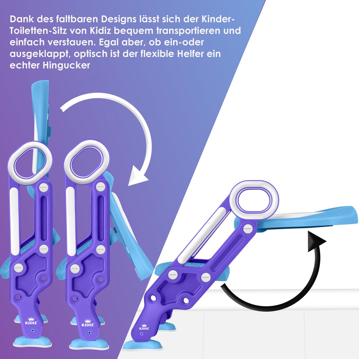 KIDIZ® WC Verkleiner - Potje Peuter - Toilettrainer - Blauw